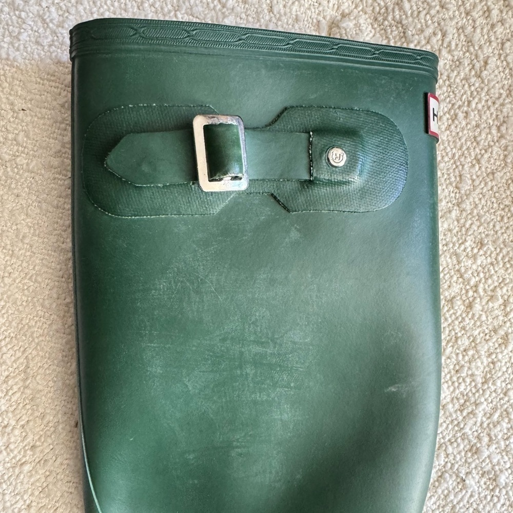 Hunter Women's Tall Rain Boots in Deep Green - Picture 3 of 9